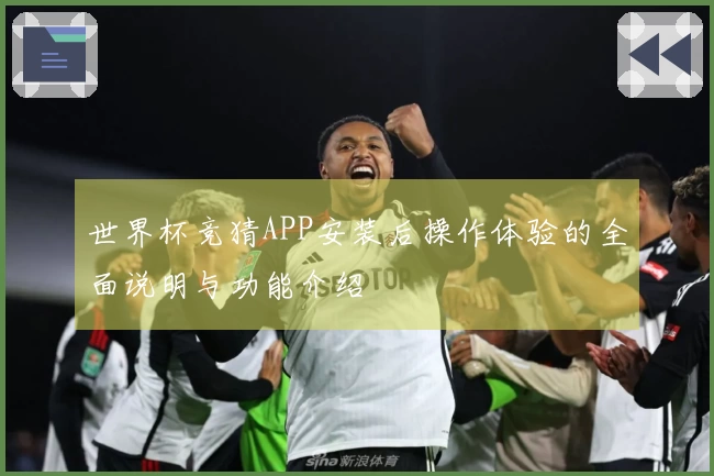 世界杯竞猜APP安装后操作体验的全面说明与功能介绍