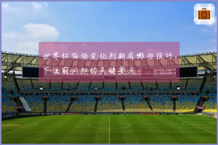 世界杯临场变化判断有哪些技巧，下注前必知的关键要点